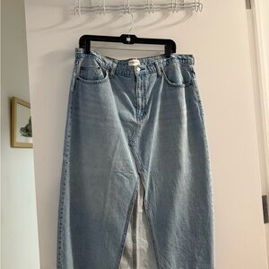 Abercrombie & Fitch Light Blue Denim Skirt
